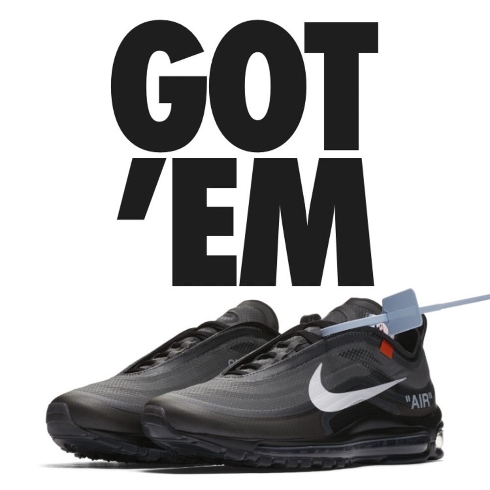 Nike x Off-White The Ten Airmax 97 Black sz 11